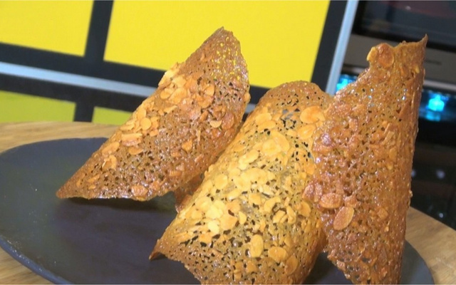 Tuiles dentelles à l'orange