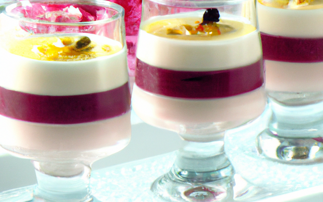 Verrines de mousse de confiture de lait