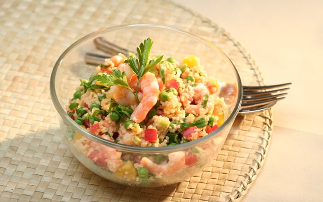 Taboulé aux crevettes