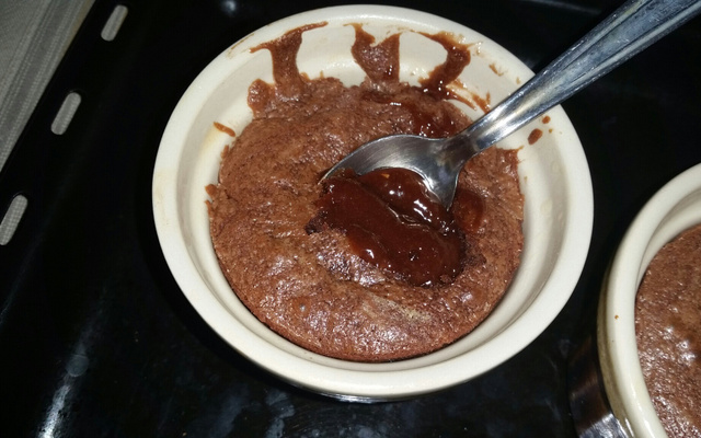 Fondant cœur chocolat