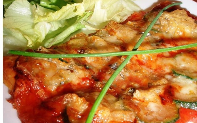 Tartelette tomate, courgette & gorgonzola