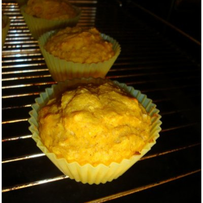 Muffins au potimarron et flocons d'avoine
