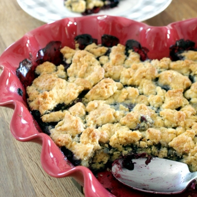 Crumble fraise & myrtilles