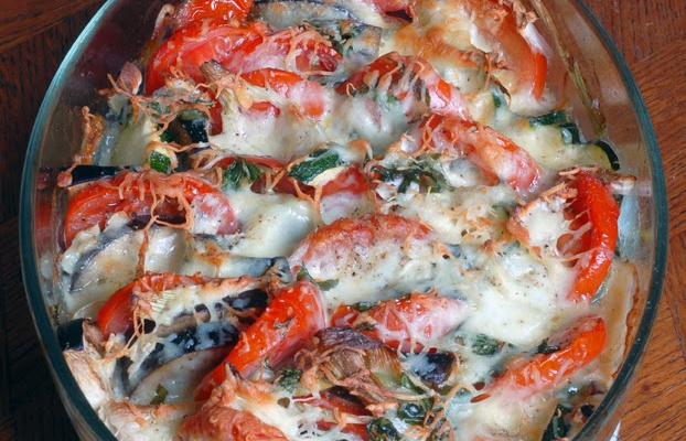 Gratin de légumes tricolore à l'italienne
