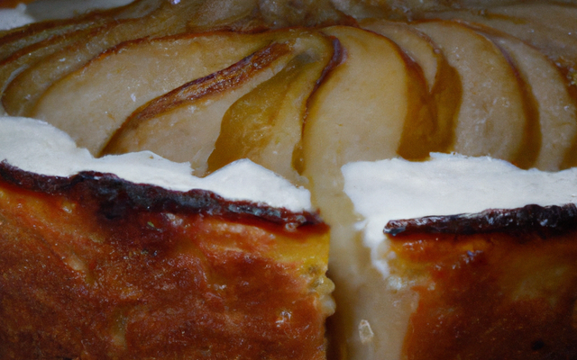 Gâteau ricotta et poires