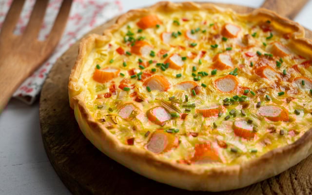 Quiche au thon et surimi
