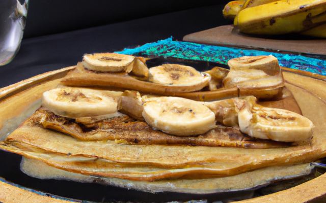 Crêpes flambées à la banane