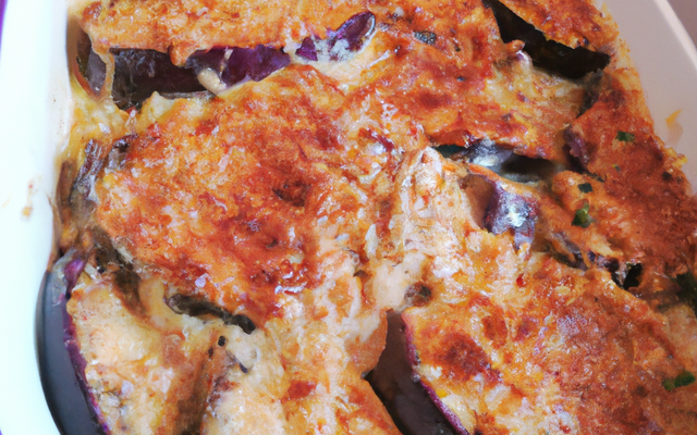 Gratin d'aubergine maigre