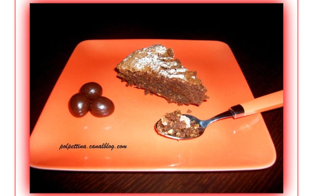 Torta caprese, fondant