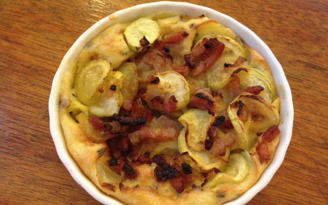 Clafoutis léger de courgettes