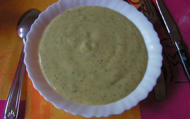 Velouté de courgettes à la vache qui rit rapide