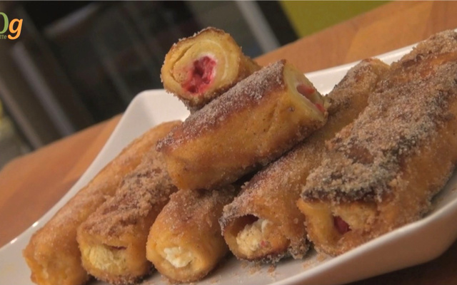 French toast roll-up ou Brioche perdue roulée