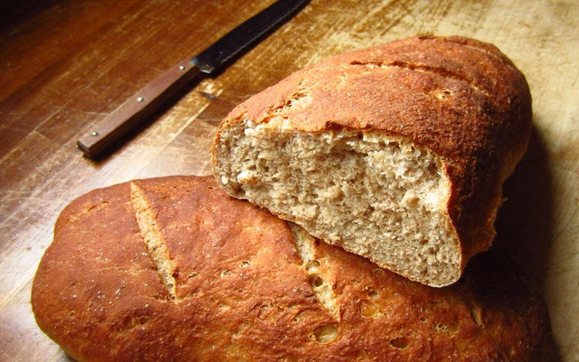 Pain semi complet sur poolish à la map