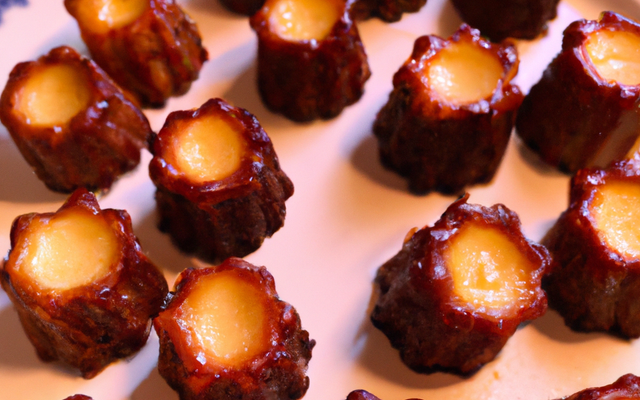 Cannelés à la crème au roquefort