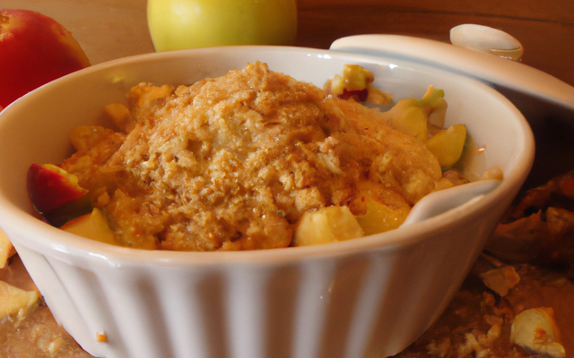 Crumble aux pommes rapide