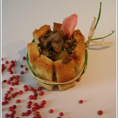 Charlottes aux champignons de Paris