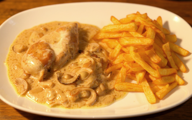 Poulet sauce au Maroilles