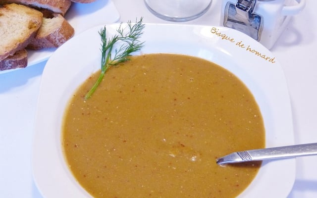 Bisque de homard à ma façon