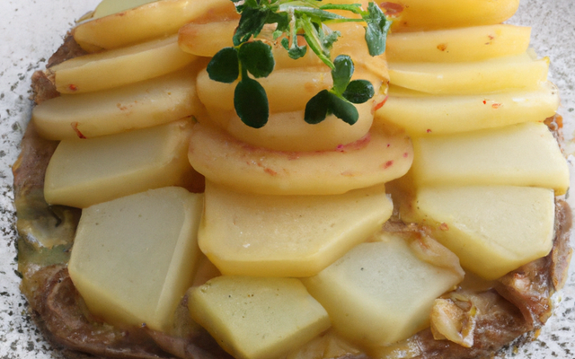 Saint-marcellin sur galette de pomme de terre
