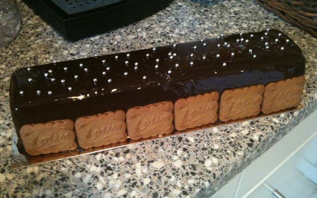 Bûche Poire-Speculoos