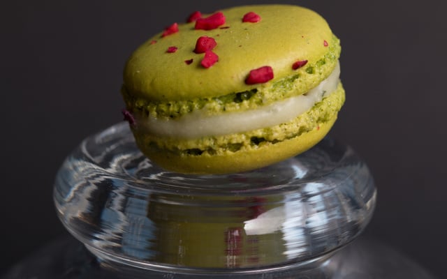 Macarons fraise menthe