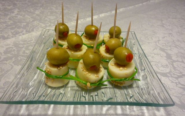 Pic de cœur de palmier aux sésames