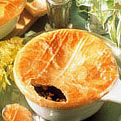 Soupe de légumes en feuilleté