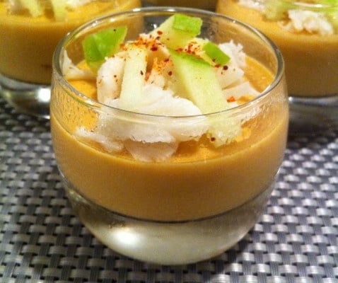 Panna cotta à la bisque de homard