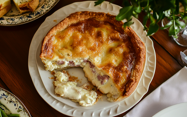 Quiche jambon & vache qui rit