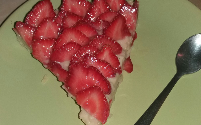 Tarte aux fraises traditionnelle à la crème pâtissière