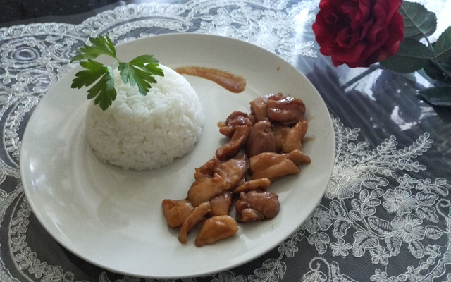 Poulet sauce teriyaki