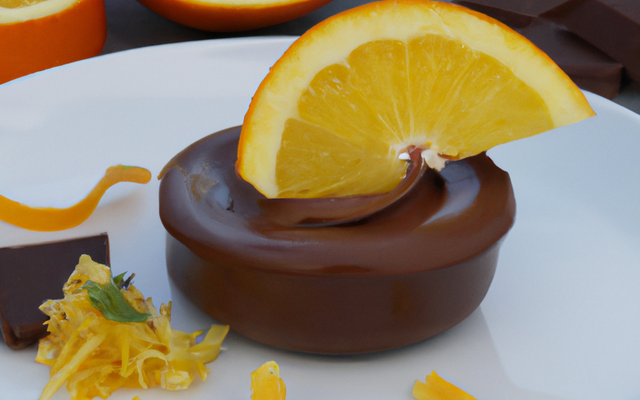 Mousse au chocolat et zeste d'orange