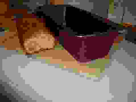 Cake lard, parmesan, cumin