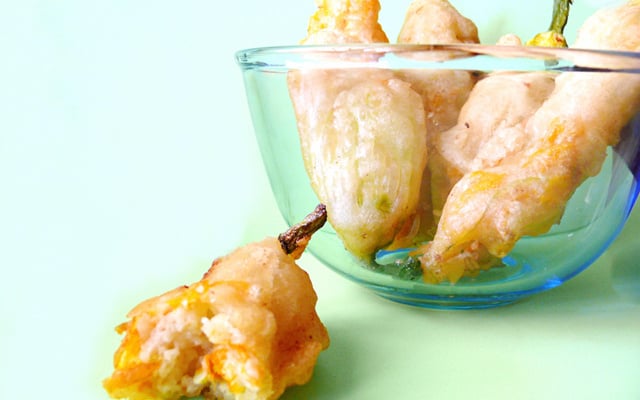 Beignet de fleurs de courgette