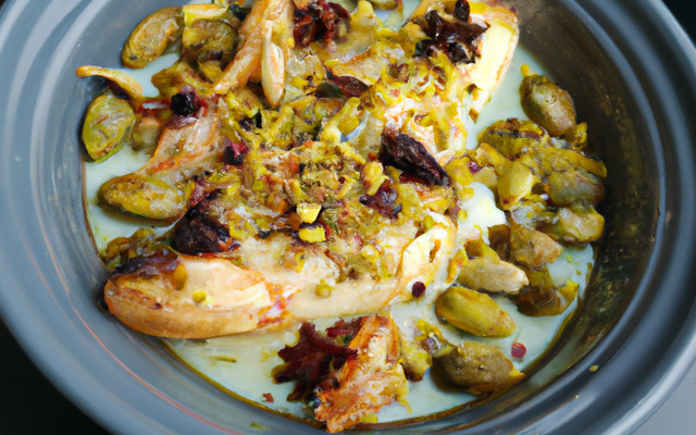 Cocotte de fenouil, fourme d'Ambert et pistaches