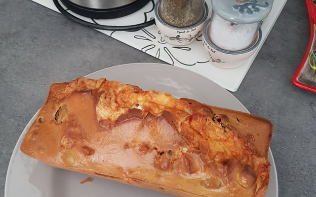 Cake chèvre, olives