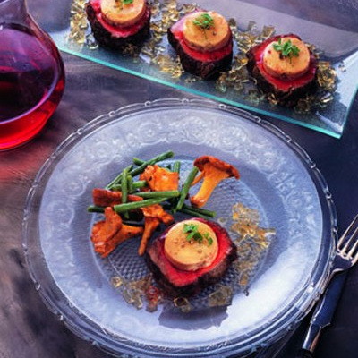 Rôti de Bœuf et foie gras en gelée