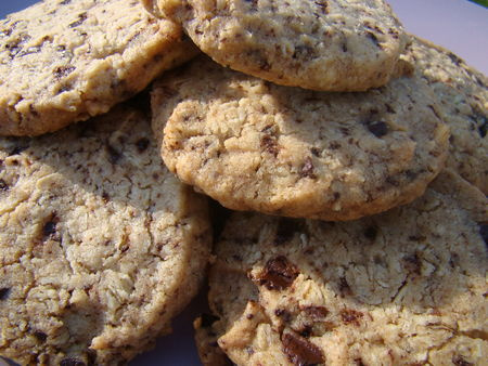 Cookies aux flocons d'avoines et 2 chocolats