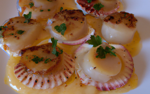 Coquilles Saint Jacques au cidre et à la crème fraîche