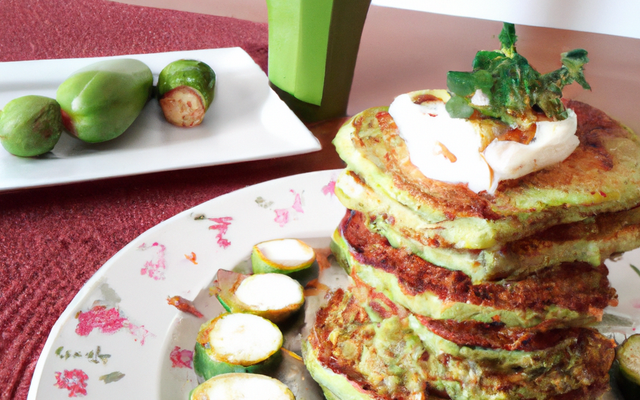 Pancakes de courgettes et brousse