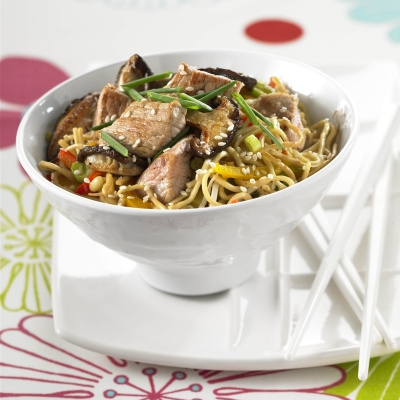 Nouilles sautées au Veau de Pentecote