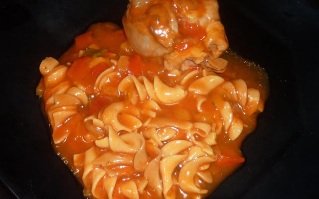 Aiguillettes de poulet façon basquaise