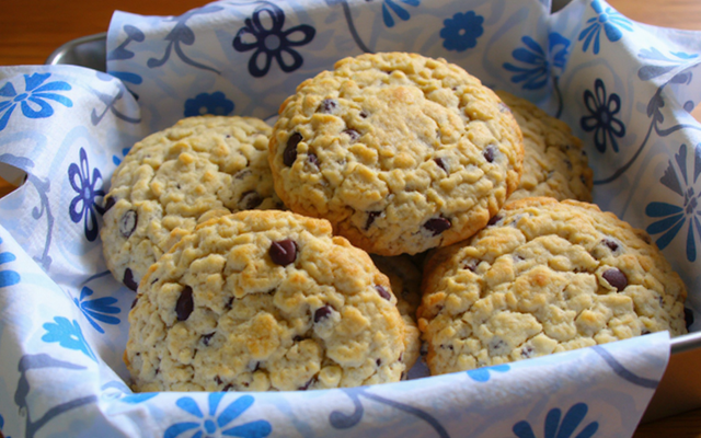 Cookie aux pépites de chocolat et flocons d'avoine