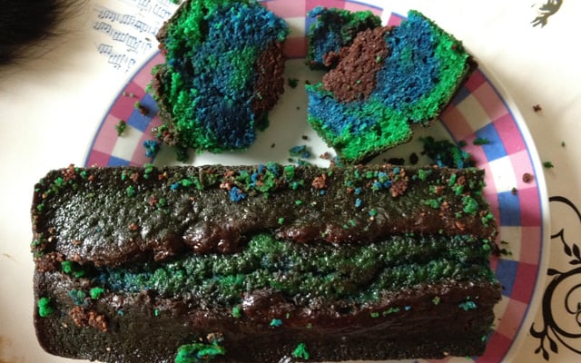 Gâteau au yaourt coloré