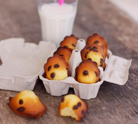 Madeleines aux pépites de chocolat
