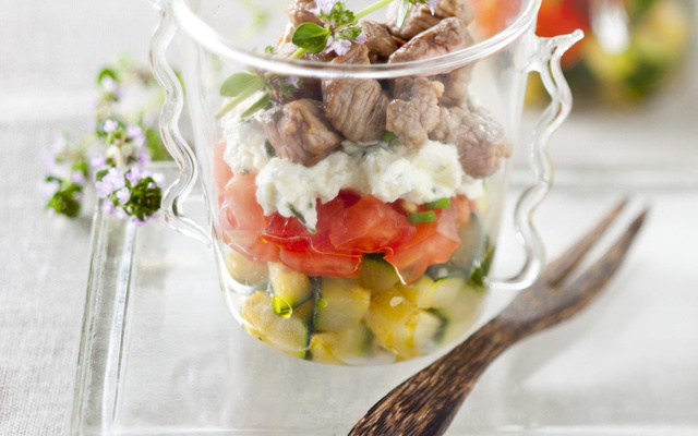 Verrines d'agneau Italia