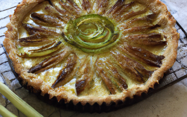 Tarte aux poireaux indienne