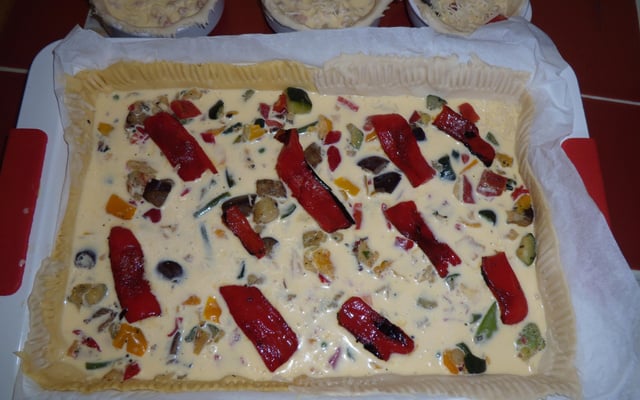 Quiche aux légumes méditerranneen