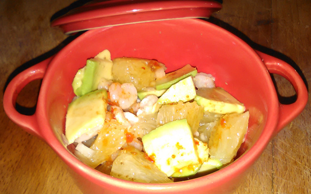 Salade exotique à l'avocat