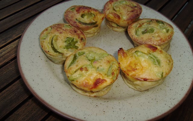 Muffins courgette fromage